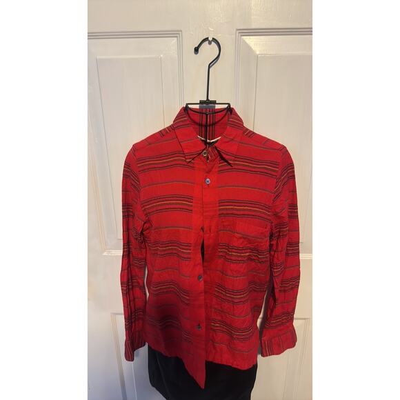 comme des garcons tricot red flannel shirt - Picture 9 of 9